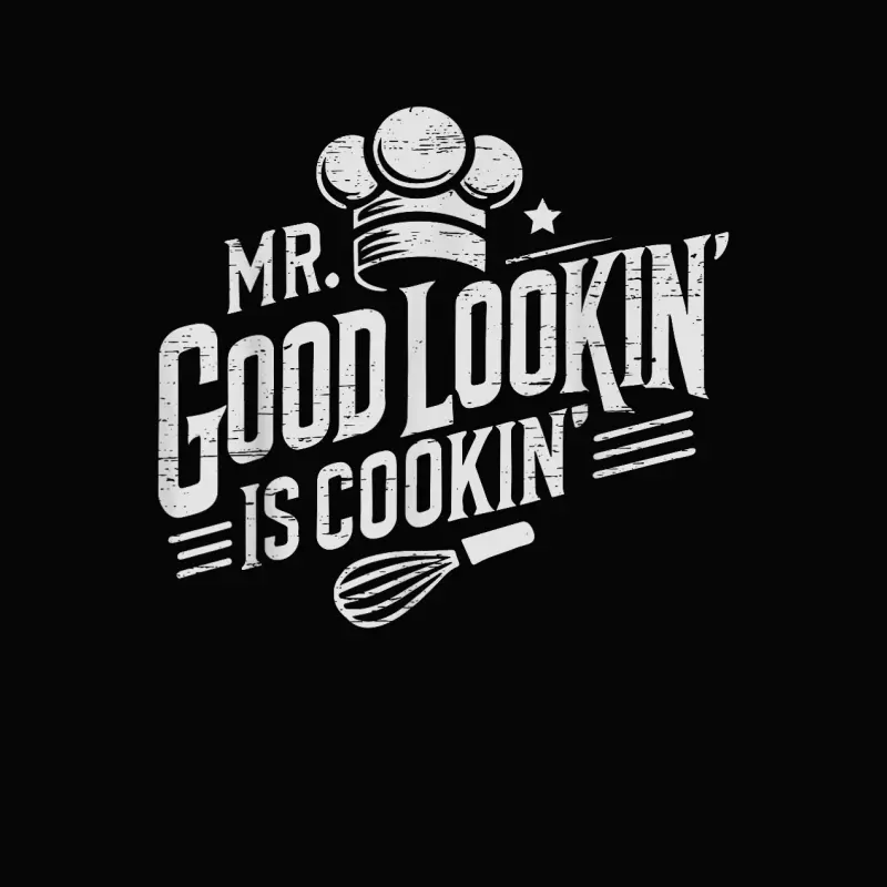Mr. Good Lookin' Is Cookin' Cooking Culinary Arts Food Toddler Staple T-Shirt