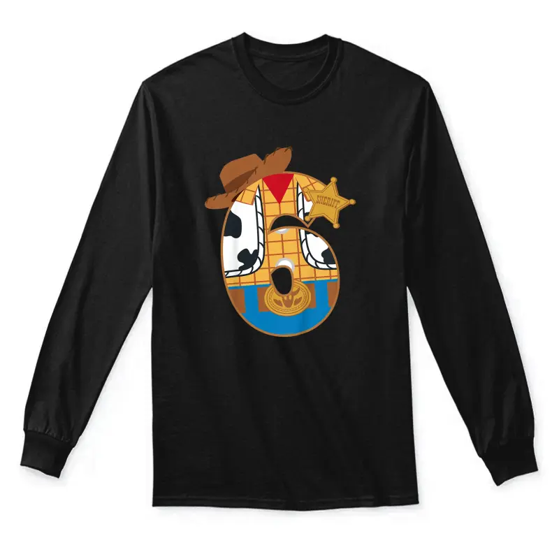Disney And Pixar’s Toy Story Sixth Birthday 6 Years Old Unisex Long Sleeve T-Shirt