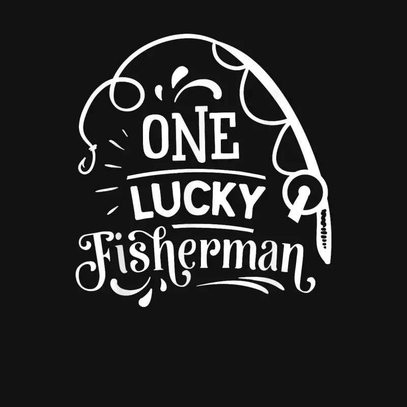 One Lucky Fisherman Matching Couples Fishing Baby Onesie