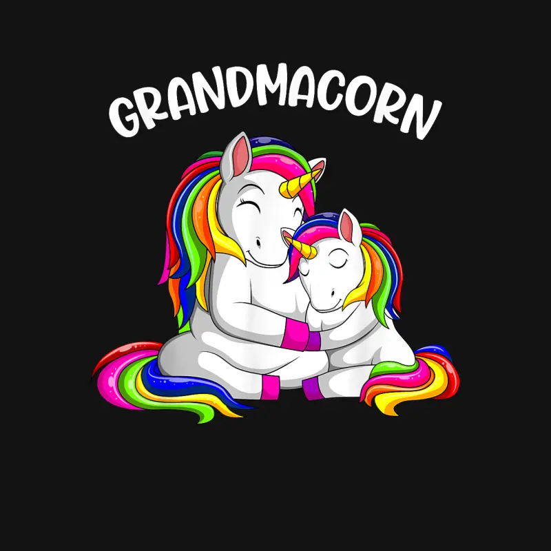 Grandmacorn Unicorn Grandma Mother´s Day Women Youth Staple T-Shirt