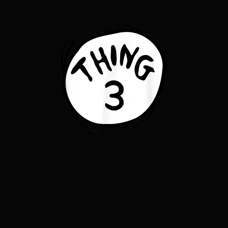 Dr. Seuss Thing 3 Emblem Toddler Staple T-Shirt