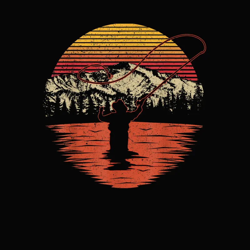 Retro Vintage Fly Fishing Shirt - Fly Fisherman Toddler Staple T-Shirt