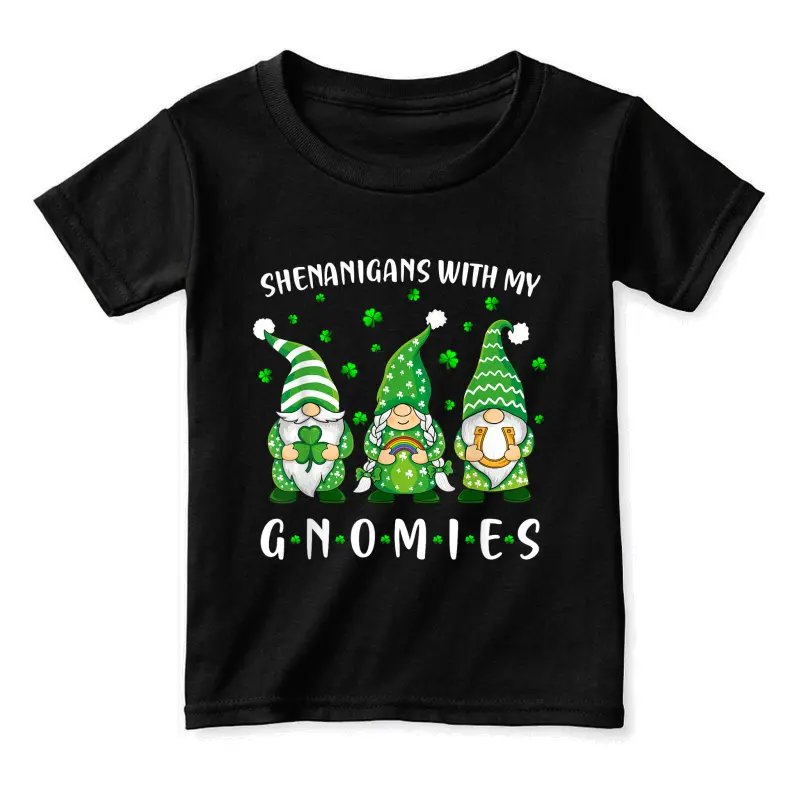 Shenanigans With My Gnomies St Patricks Day Gnome Toddler Staple T-Shirt