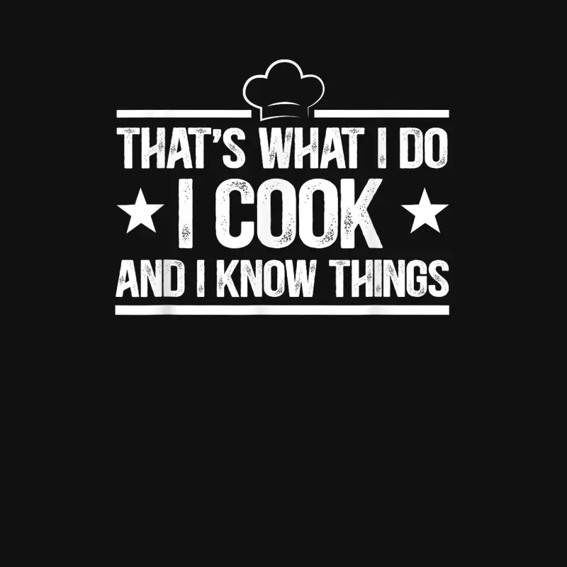 That's What I Do I Cook And I Know Things Cooking Lover Gift Baby Onesie