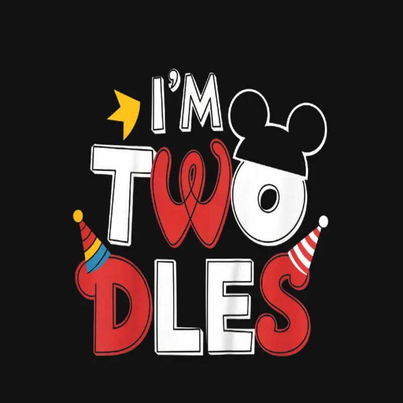 I’m Twodles Fun 2Nd Birthday Party Design Baby Onesie