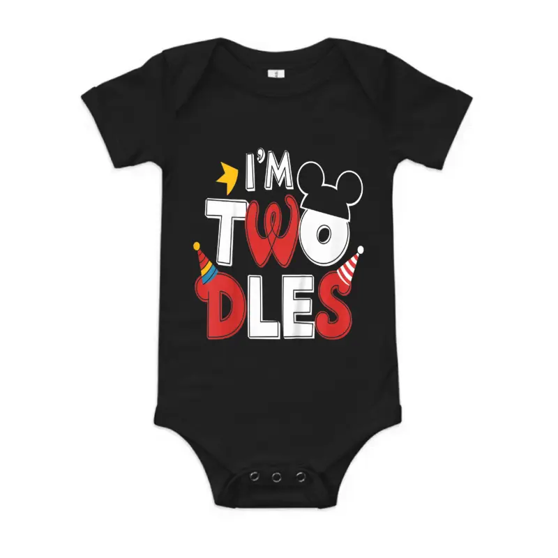 I’m Twodles Fun 2Nd Birthday Party Design Baby Onesie
