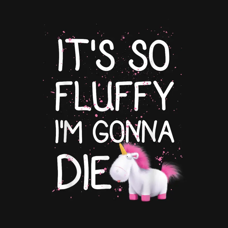 Despicable Me Minions It's So Fluffy Unicorn Graphic Unisex Long Sleeve T-Shirt