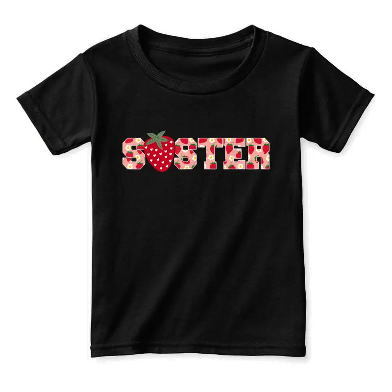 Funny Strawberry Sister Fruit 1St Birthday Family Matching Toddler Staple T-Shirt