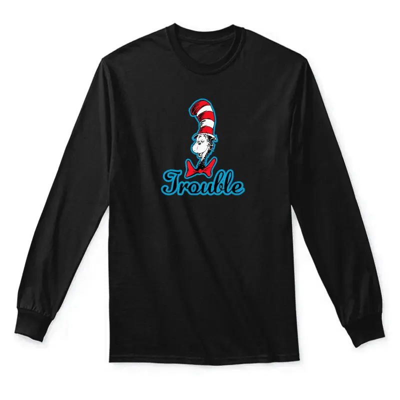 Dr. Seuss The Cat In The Hat Trouble Unisex Long Sleeve T-Shirt