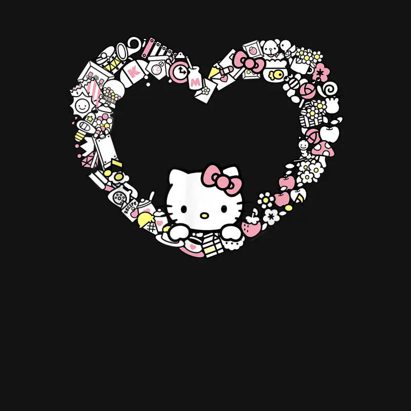 Hello Kitty Heart Favorite Things Short Sleeve Youth Staple T-Shirt