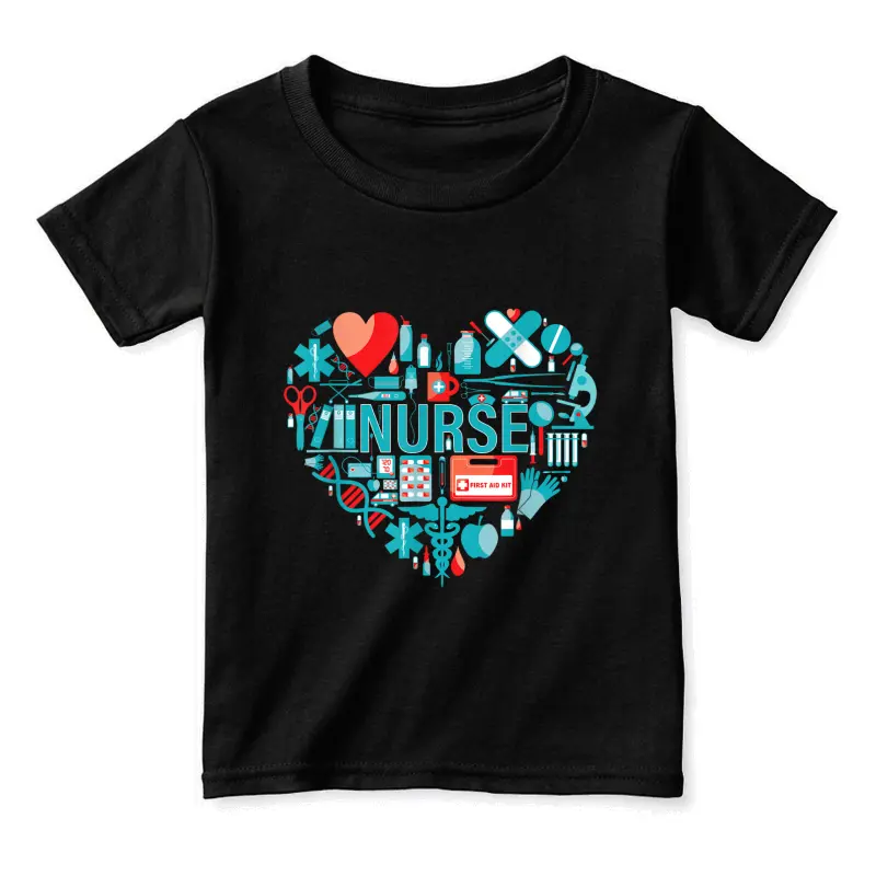 Nurse Love Nursing Student Rn Nurse Heart Cna Women Men Gift Toddler Staple T-Shirt