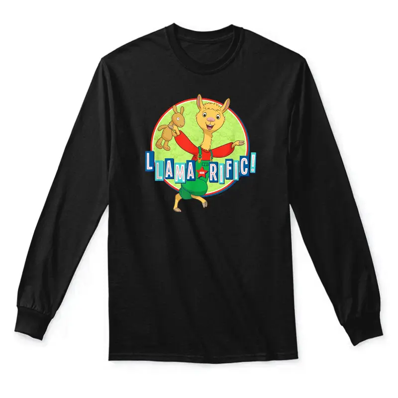 Netflix Red Pajama "Llama-Rific" Tee Shirt Unisex Long Sleeve T-Shirt