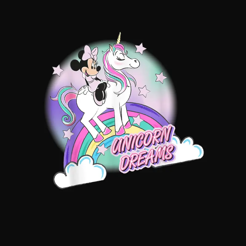 Disney Minnie Mouse Unicorn Dreams Unisex Staple T-Shirt