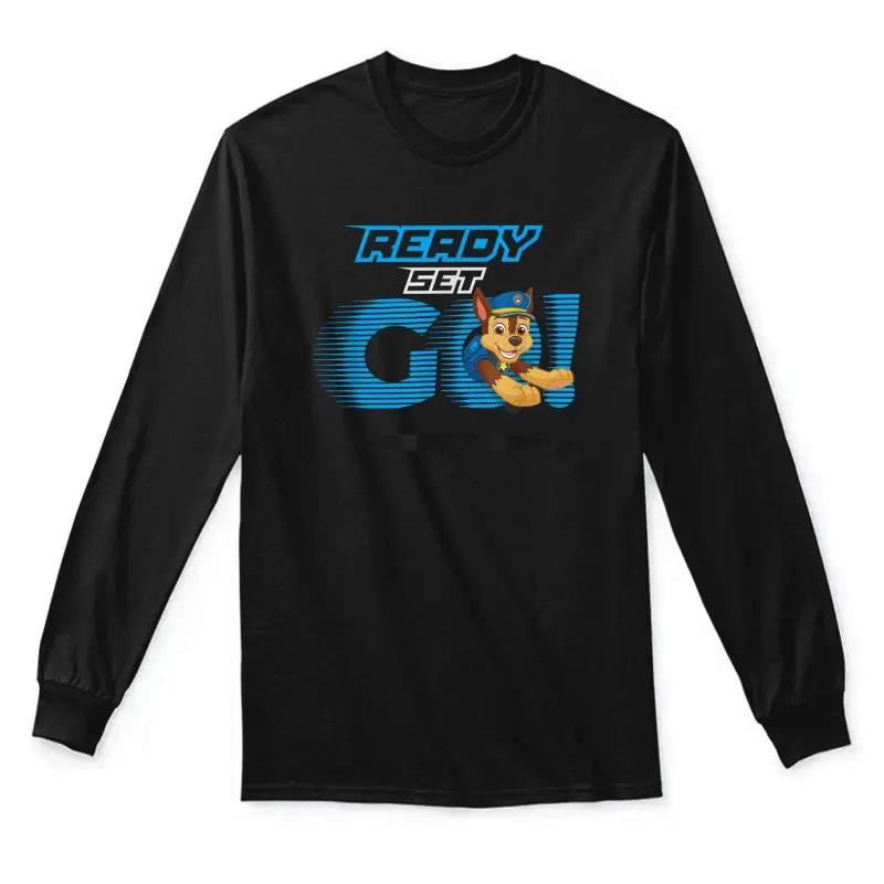 Paw Patrol Ready Set Go! Chase Unisex Long Sleeve T-Shirt