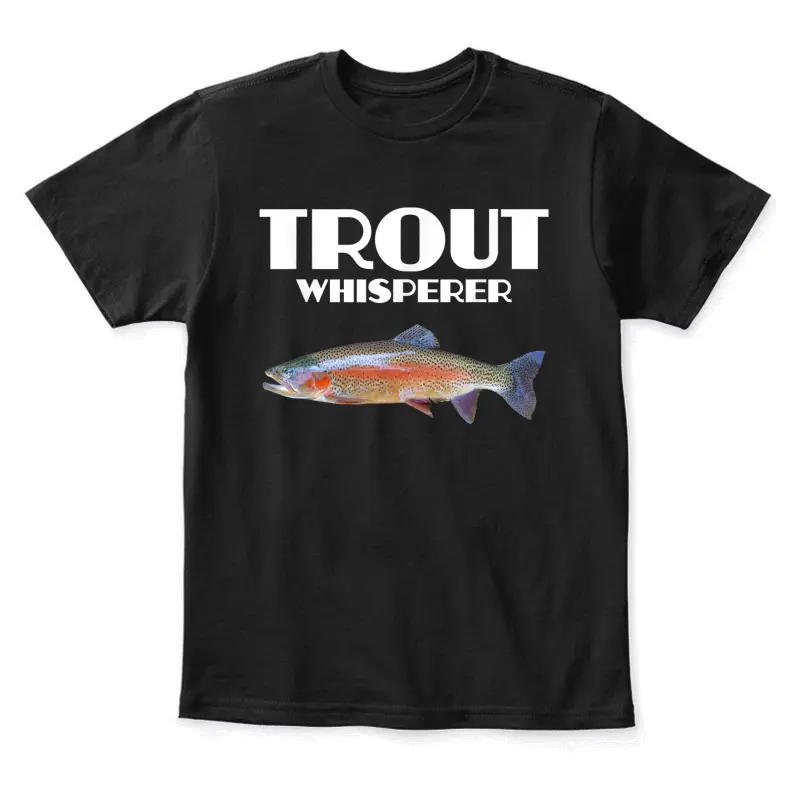 Trout Fishing Shirt - Steelhead Rainbow Trout Whisperer Gift Youth Staple T-Shirt
