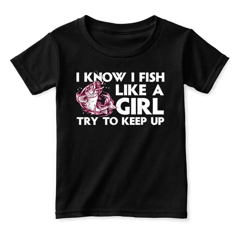 Cool Fishing For Women Girls Trout Angler Bass Fish Hunting Toddler Staple T-Shirt