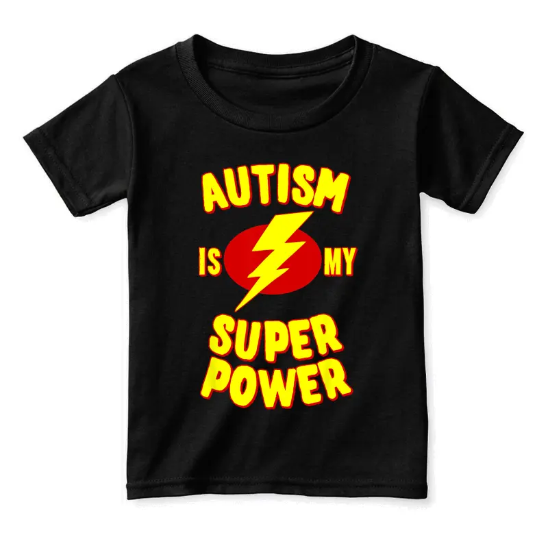 Autism Is My Super Power Toddler Staple T-Shirt