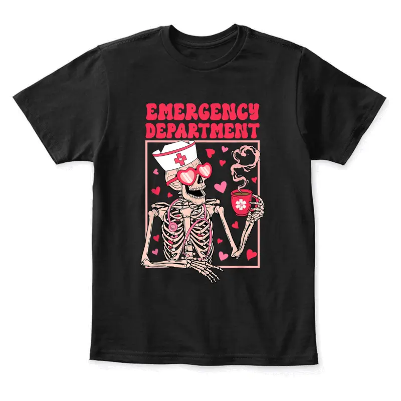Valentines Day Emergency Department Er Ed Nurse Tech Nursing Youth Staple T-Shirt