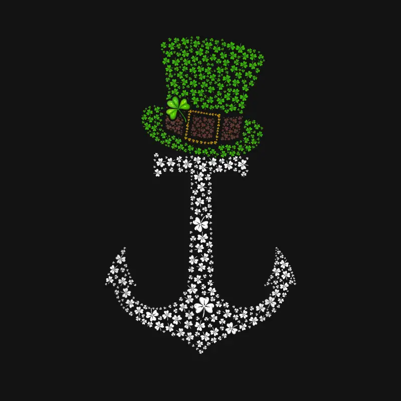 Leprechaun Anchor Shamrocks Cruise Squad St. Patrick's Day Unisex Long Sleeve T-Shirt