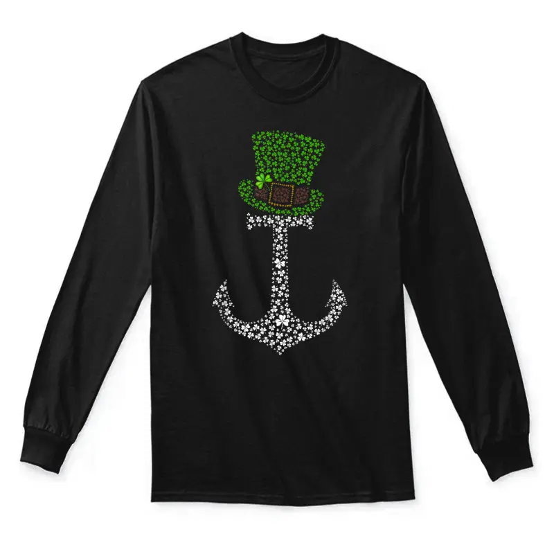 Leprechaun Anchor Shamrocks Cruise Squad St. Patrick's Day Unisex Long Sleeve T-Shirt