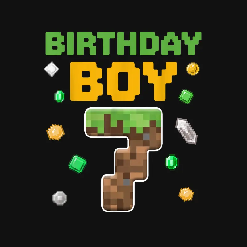 Birthday Boy Shirt 7Th Birthday 7 Year Old Birthday Boy Baby Onesie