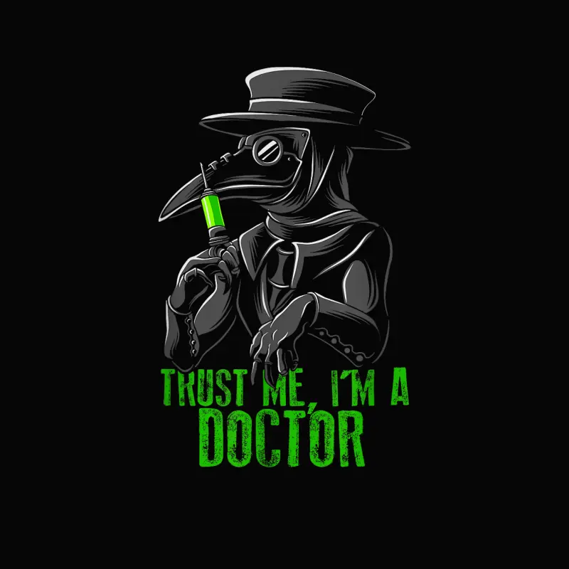 Plague Doctor Shirt Trust Me I'm A Doctor Funny Doctor Phd Toddler Staple T-Shirt