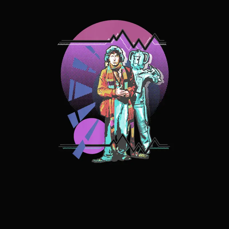 Pop Art 4Th Doctor Baker Cosmic Time Travel Fan Toddler Staple T-Shirt