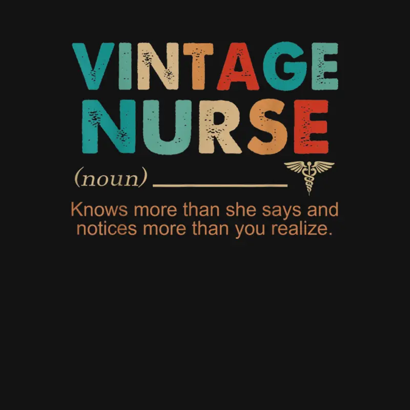 Vintage Nurse Unisex Long Sleeve T-Shirt