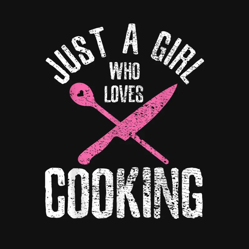 Cook Just A Girl Who Loves Cooking Chef Vintage Baby Onesie