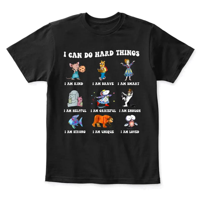 I Can Do Hard Things Teacher Back To School Children's Book Youth Staple T-Shirt