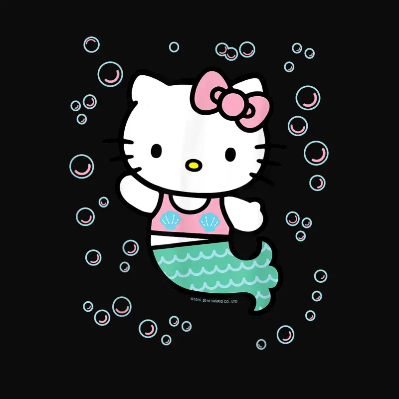 Hello Kitty Mermaid Tee Shirt Unisex Staple T-Shirt
