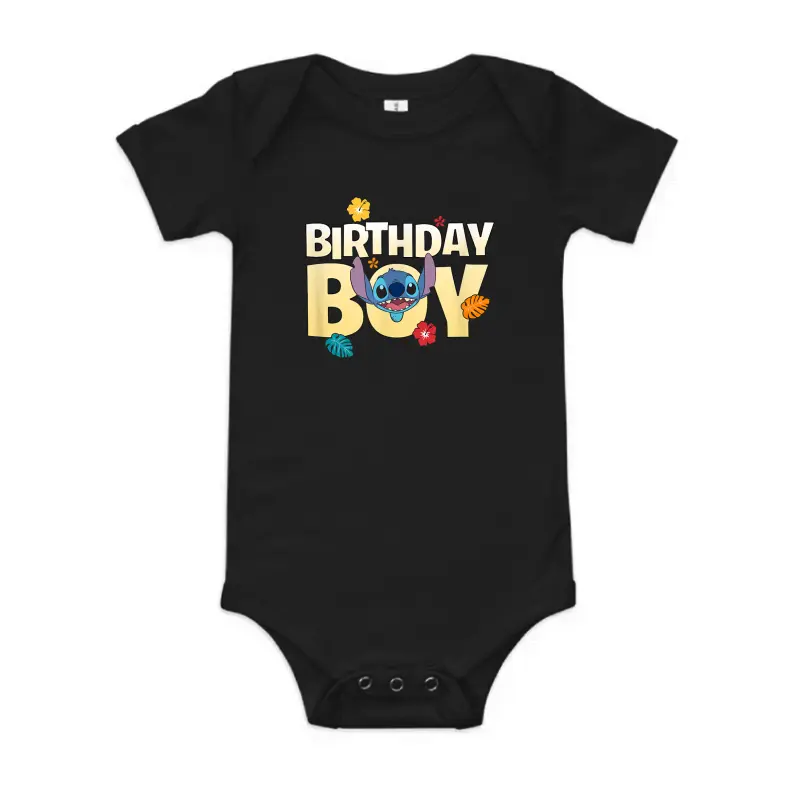 Disney Lilo & Stitch Birthday Boy Baby Onesie