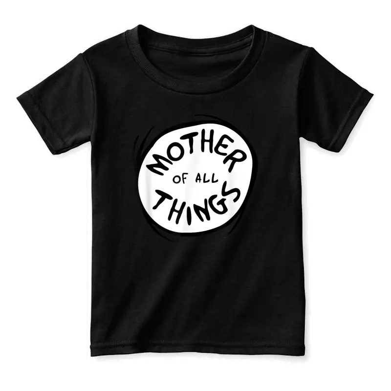 Dr. Seuss Mother Of All Things Emblem Red Toddler Staple T-Shirt