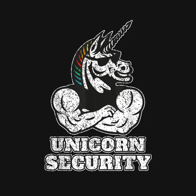 Unicorn Security I Unicorn Lover Muscular I Unicorn Security Unisex Long Sleeve T-Shirt
