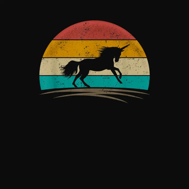 Unicorn Shirt Retro Unicorn Mythical Creature Unicorn Lover Unisex Staple T-Shirt