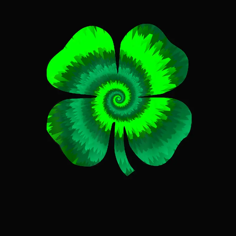 Four Leaf Clover Tie Dye St Patrick's Day Lucky Shamrock Toddler Staple T-Shirt