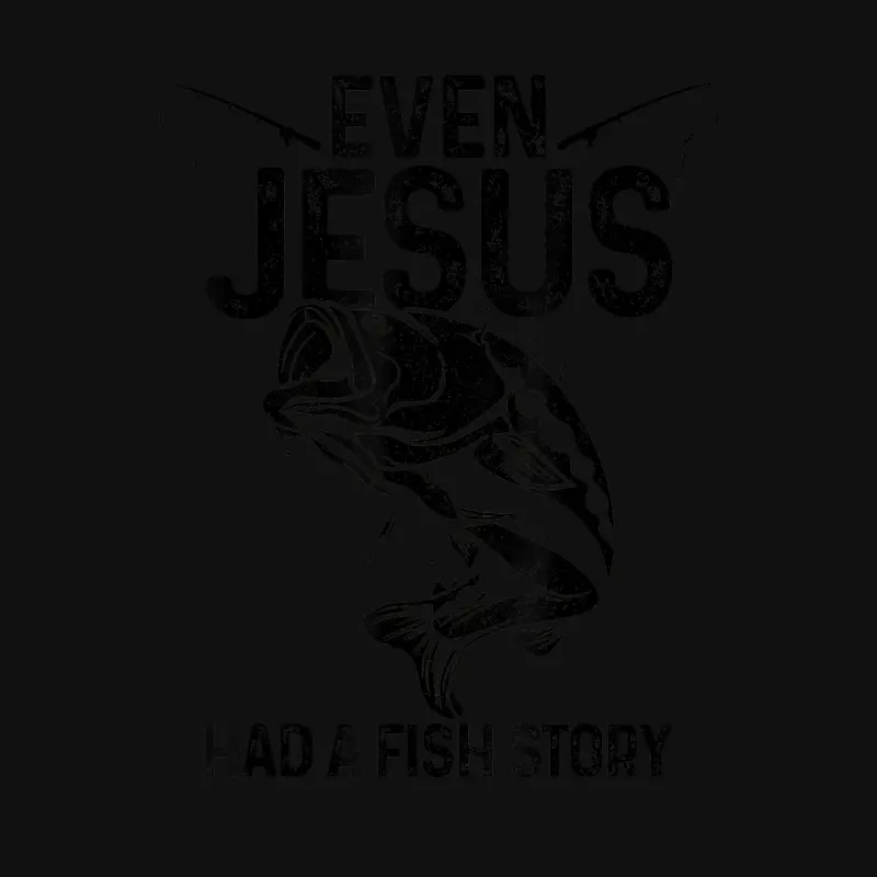 Even Jesus Had A Fish Story Funny Fishing Fisherman Gift Baby Onesie