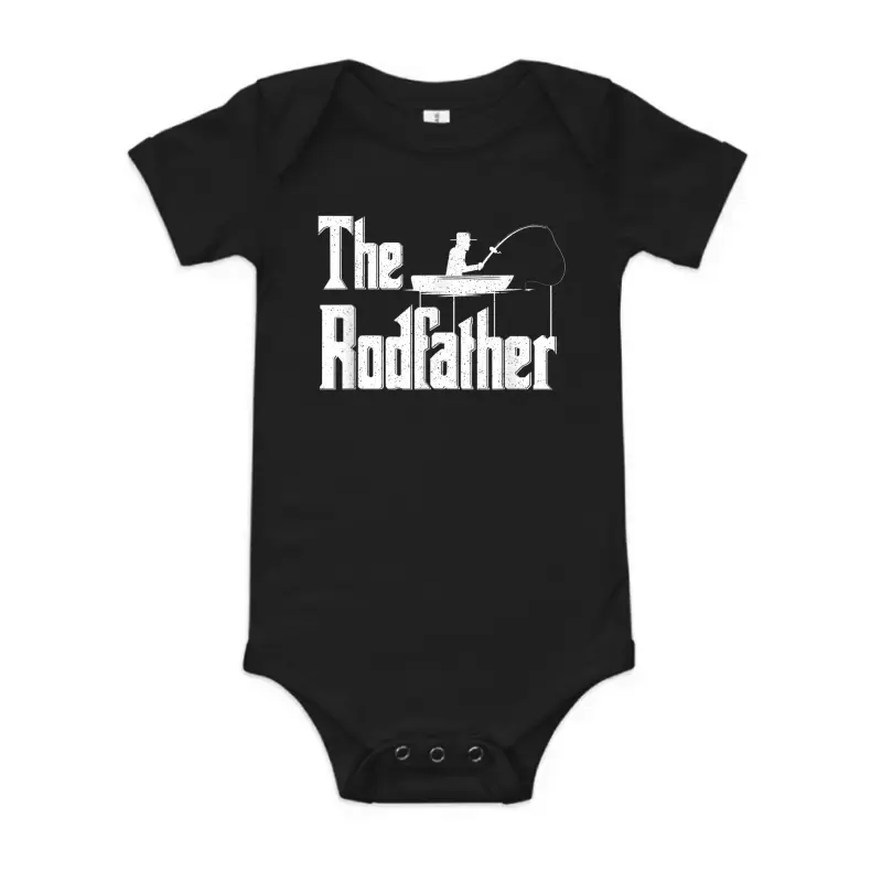 The Rodfather | Funny Fishing Dad Gift Baby Onesie