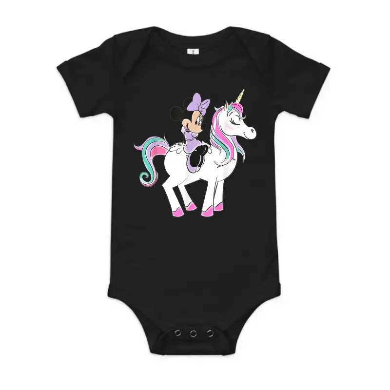 Disney Minnie And Unicorn Baby Onesie