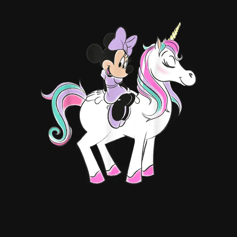 Disney Minnie And Unicorn Baby Onesie