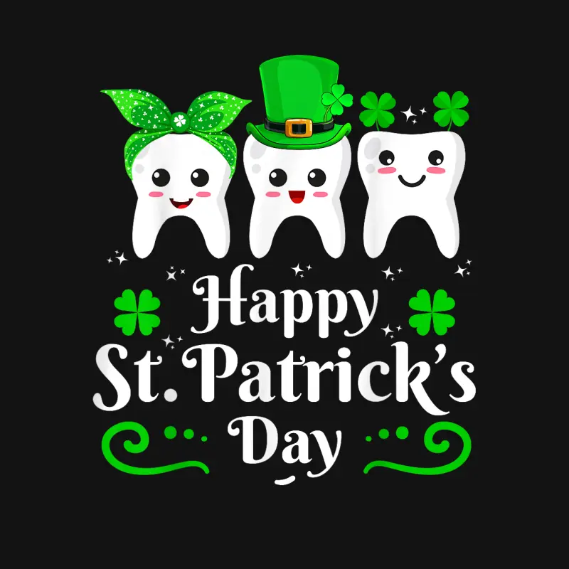 Dentist Happy St Patricks Day Dental Assistant Tooth Dentist Youth Staple T-Shirt