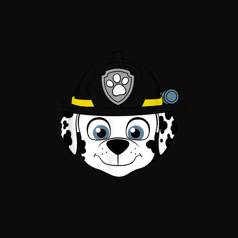 Paw Patrol Fire Dog Marshall Face Unisex Staple T-Shirt