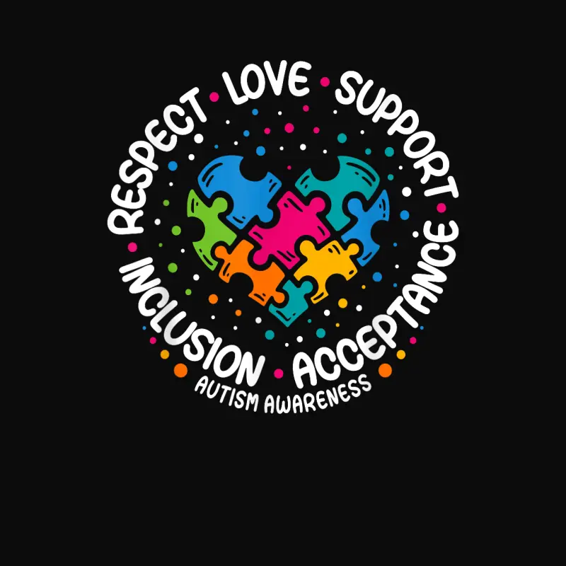 Autism Awareness Respect Love Support Blue Autism Unisex Staple T-Shirt