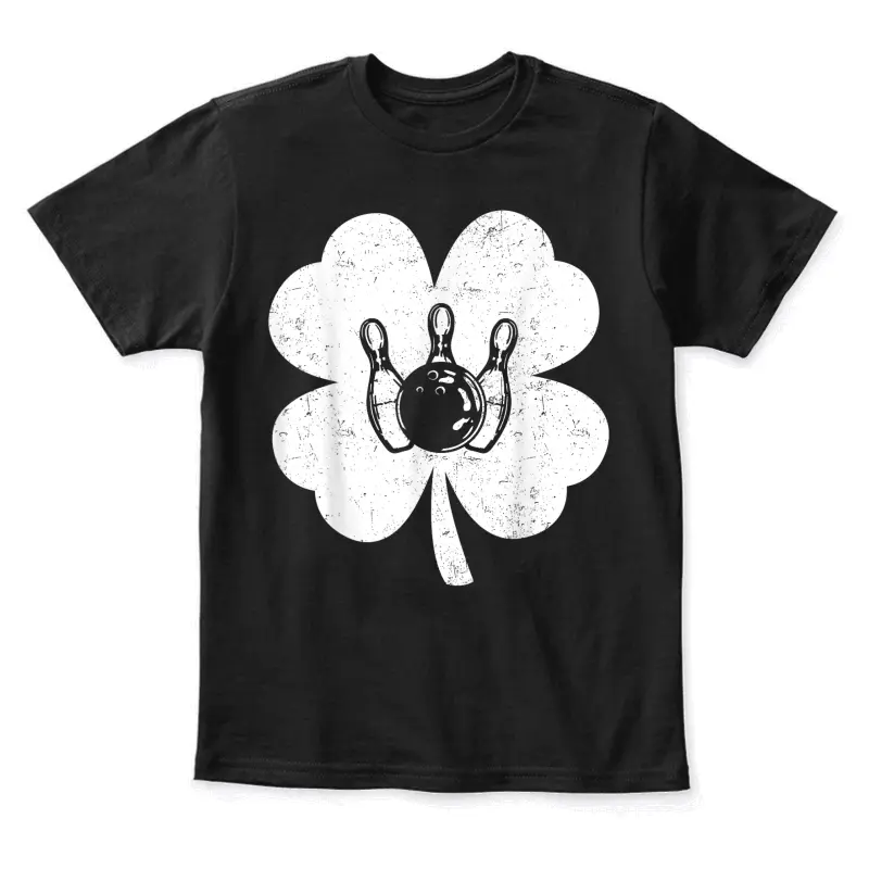 St Patrick's Day Bowling Irish Shamrock Bowling Lovers Youth Staple T-Shirt