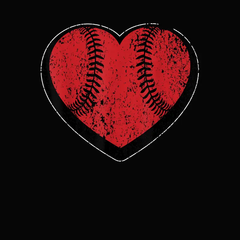 Baseball Heart Vintage Valentine's Day Shirt For Kids Boys Toddler Staple T-Shirt