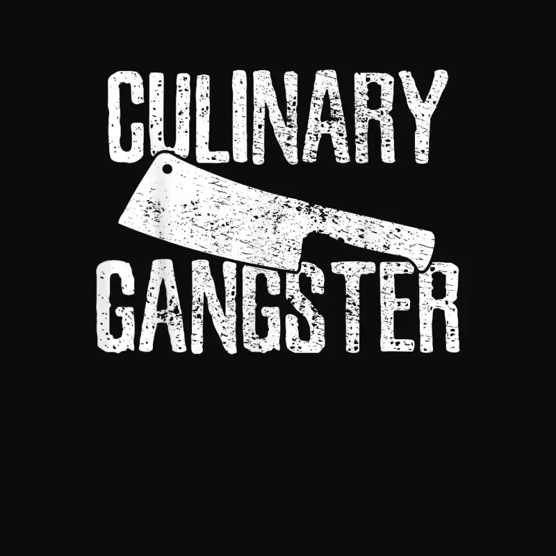 Chef Cook Cooking Culinary Gangster Vintage Unisex Staple T-Shirt