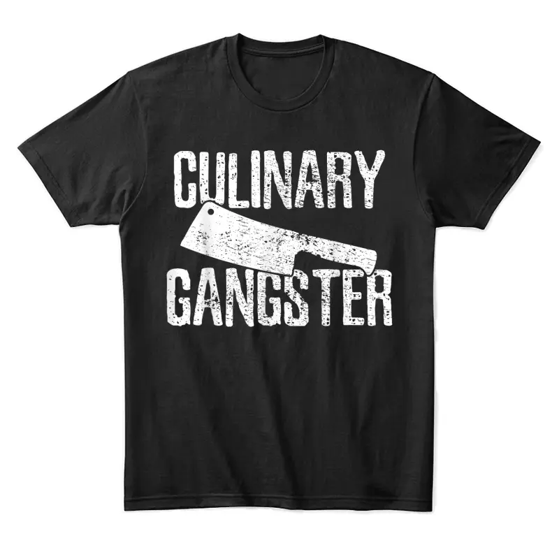 Chef Cook Cooking Culinary Gangster Vintage Unisex Staple T-Shirt