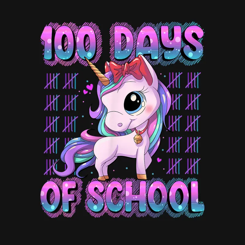 100 Days Of School Shirt Unicorn 100 Days Smarter 100Th Day Youth Staple T-Shirt