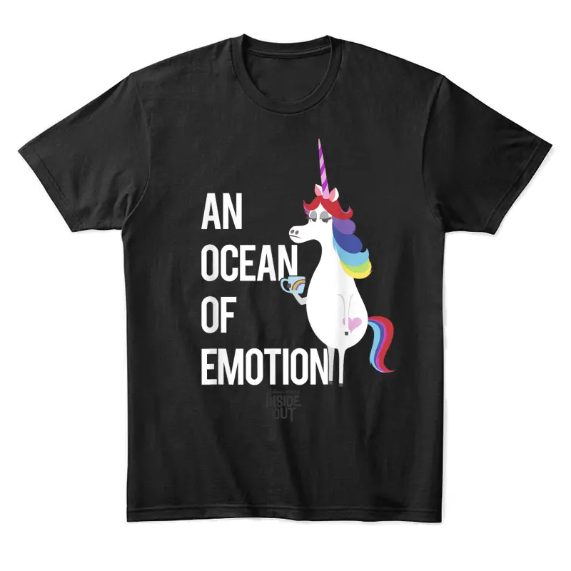 Disney Pixar Inside Out Unicorn An Ocean Of Emotion Logo Unisex Staple T-Shirt