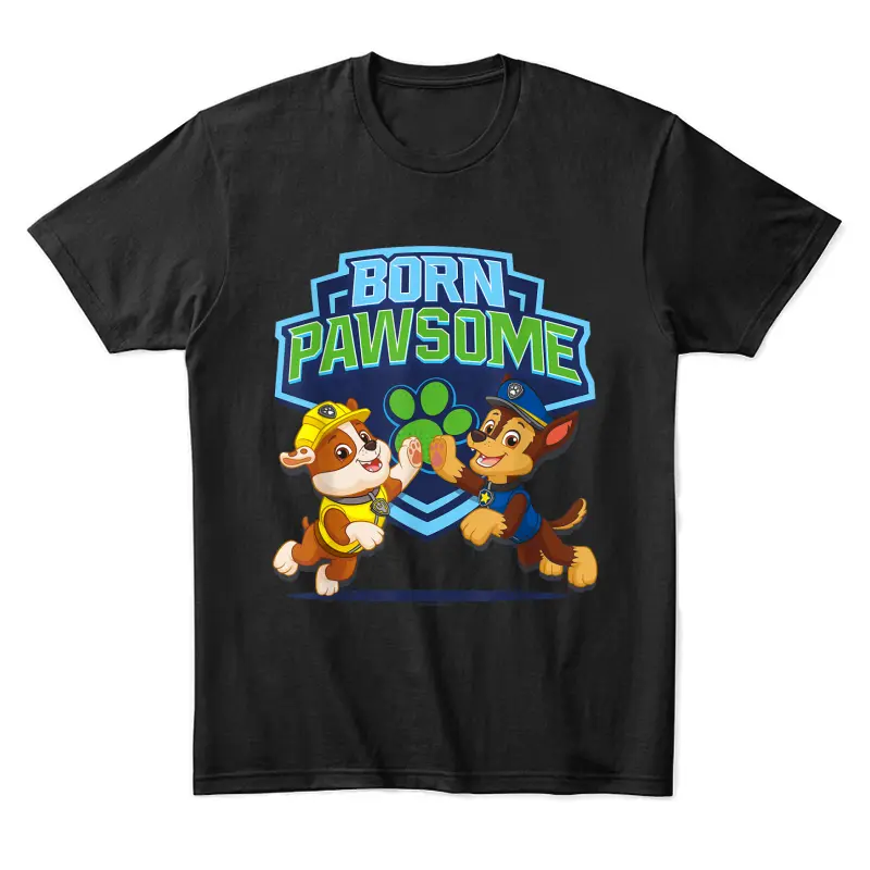 Paw Patrol Born Pawsome Unisex Staple T-Shirt